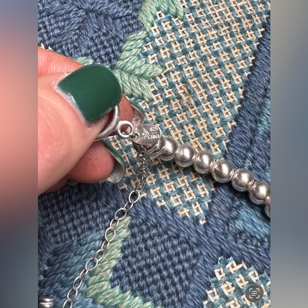 Vintage silver bead bracelet - Picture 4 of 6